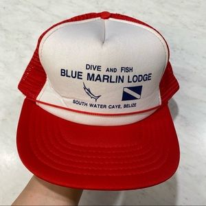 Vintage retro mesh trucker fishing hat